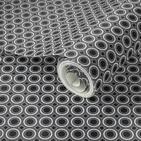 Deco Black and White Circles © Gingezel™ 2012