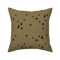 stars and moons 871 black