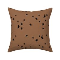 stars and moons 876 black