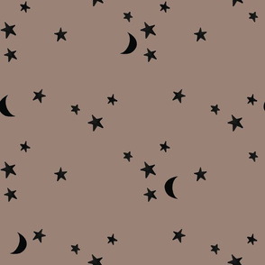 stars and moons 8020 black