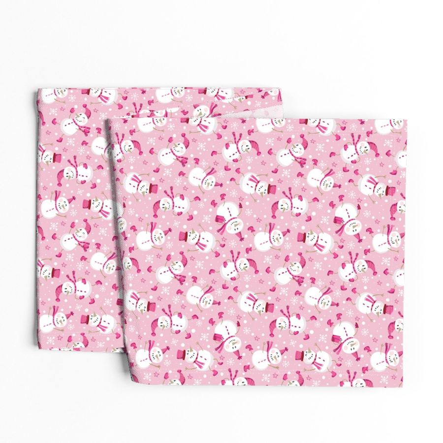 Snowmen Scatter-Pink