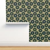 art deco polyfloral on shagreen 4 colors
