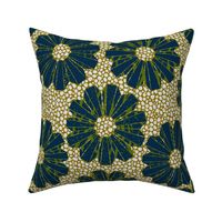 art deco polyfloral on shagreen 4 colors
