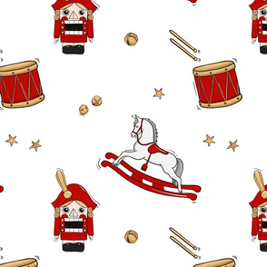 Nutcracker, drum, horse Christmas