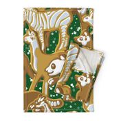 Gingerbread Animal Parade | Large | Green