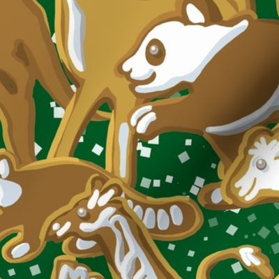 Gingerbread Animal Parade | Green
