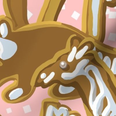 Gingerbread Animal Parade | Large | Pink