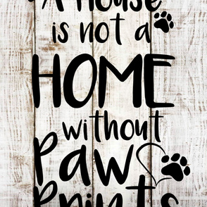 House is Not A Home Paw Prints 2yd