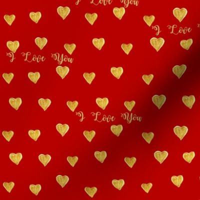 Red Love Golden Hearts