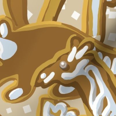 Gingerbread Animal Parade | Warm Cream