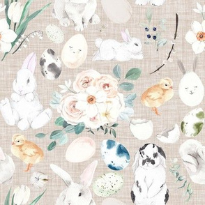 Bunny Trail // Beige Linen