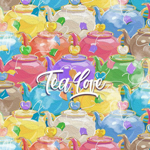 Tea Love Tea Towel | Multi