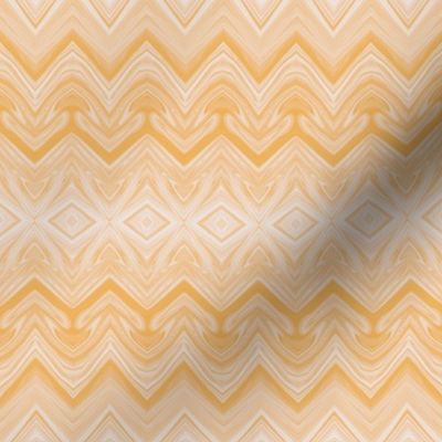 Large -  Dreamsicle Rickrack Stripes - Crosswise