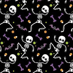 Halloween Skeleton Cute Candy Ghost-01