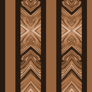 Medium - Arrowhead Stripes in Brown