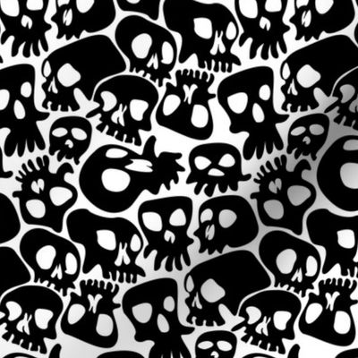 Halloween Skulls Cartoon-01