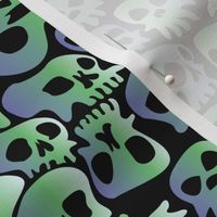 Halloween Skulls Cartoon Purple and Black-01-01