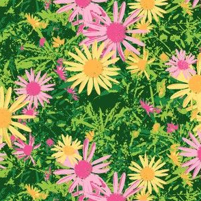 Wild Daisy - Crocodile Green