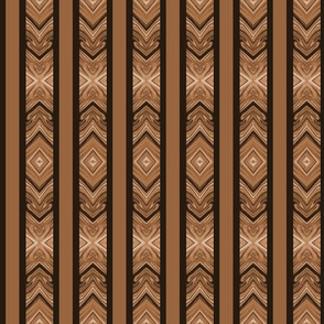 Medium - Brown  Arrowhead Stripes
