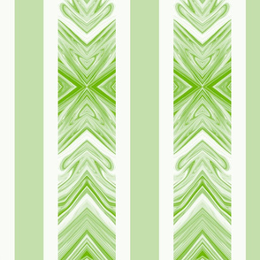 Large - Spring Green  Arrowhead Stripes