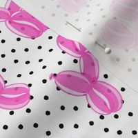 balloon dogs - balloon animals - birthday party - pink on polka dots  - LAD19