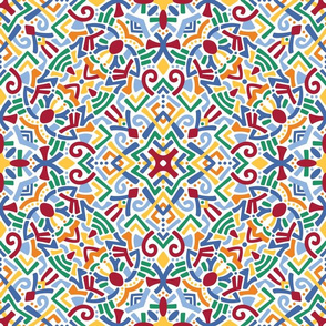 Kaleidoscope doodle bright