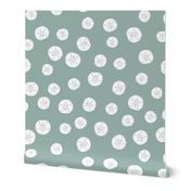 Sand Dollars on Sea Green 24inL