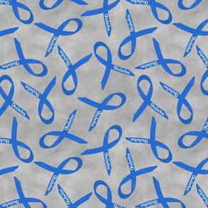 large scale diabetes ribbon scattered ditsy