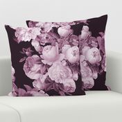 Large Floral Wine Color