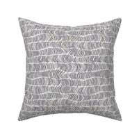 soft chevron wave on gray linen 