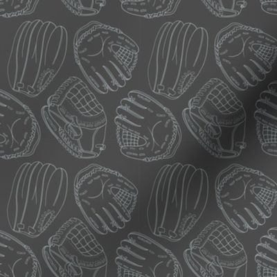 Gray Softball Mitts