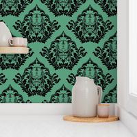 predator tile - bright green/black