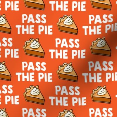 Pass the pie - pumpkin pie - orange - LAD19BS