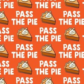 Pass the pie - pumpkin pie - orange - LAD19BS