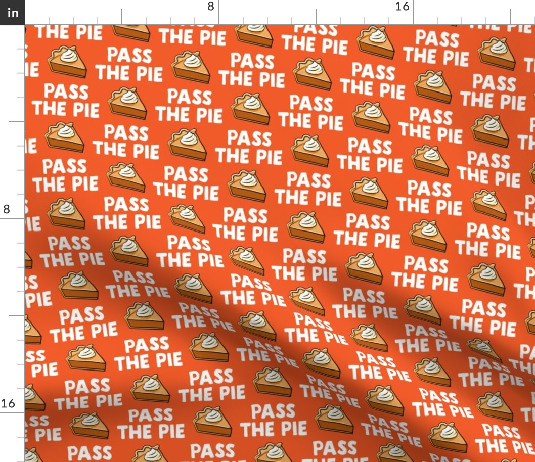 Pass the pie - pumpkin pie - orange - LAD19BS