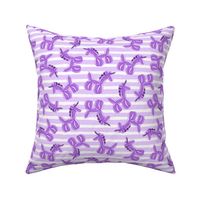 unicorn balloons - balloon animals - unicorn party - purple on purple - LAD19