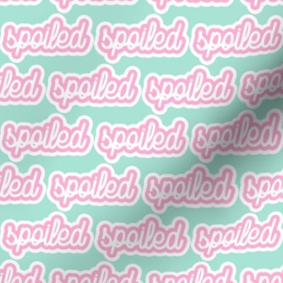 spoiled - pink and aqua - LAD19