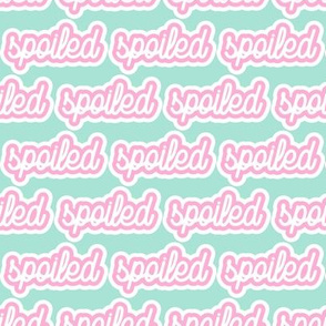 spoiled - pink and aqua - LAD19