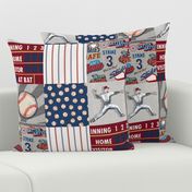 Baseball Patchwork Wholecloth Sandlot Sports