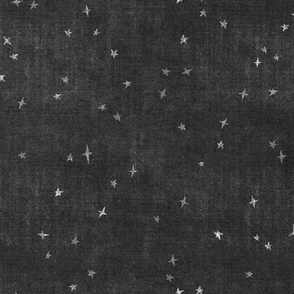 charcoal distressed denim stars starry night sky astrological lunar