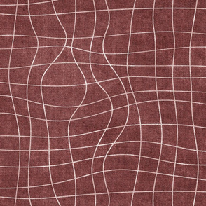 topography grid red canvas look
