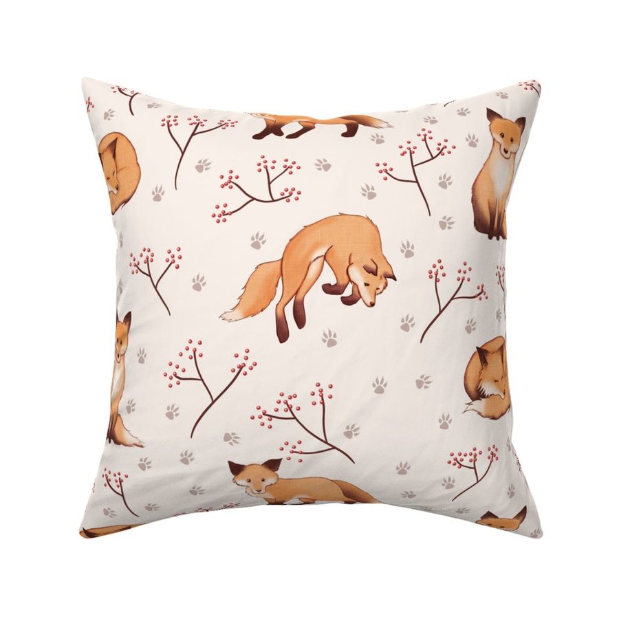 Sweet playful foxes (larger scale)