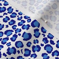 Blue and White Porcelain Leopard Print