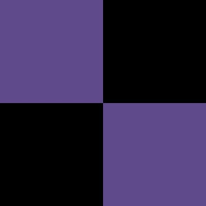 Six Inch Ultra Violet Purple and Black Checkerboard Squares