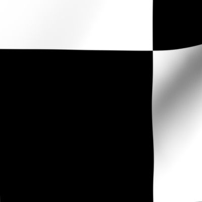 Six Inch Black and White Checkerboard Squares