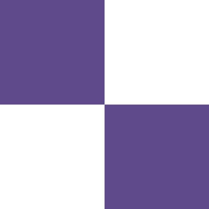 Six Inch Ultra Violet Purple and White Checkerboard Squares