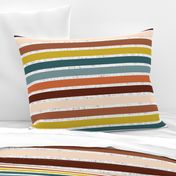 stripes: white linen + clay, mahogany, petal, sable, marigold, mallard, colonial