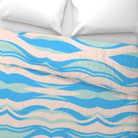 Light pink and blue Waves