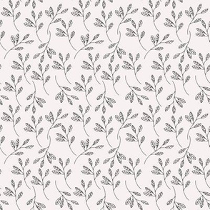 Countryside Farmhouse Sprigs on Palest Pink