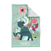 Taurus Spring tea towel